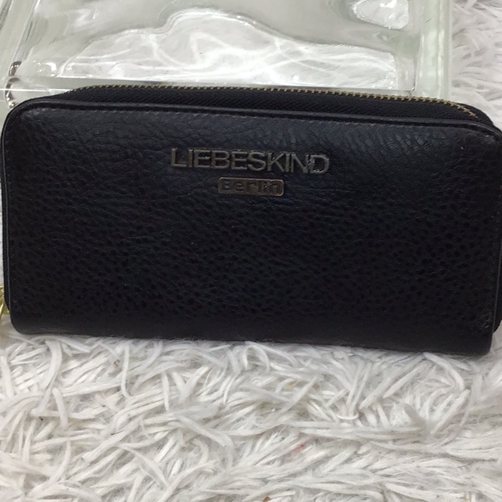 Liebeskind Zip Wallet Clutch Leather black